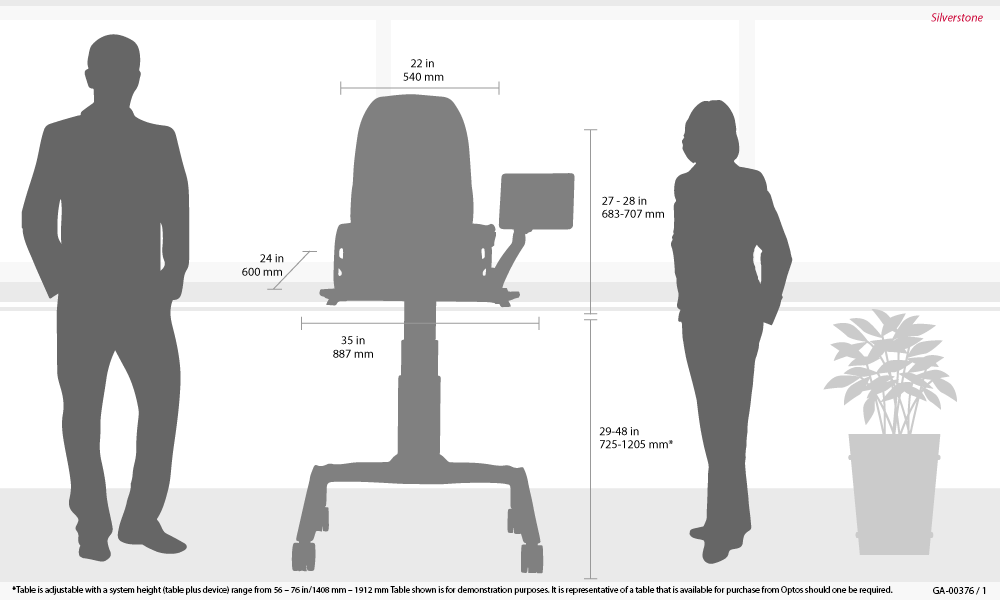 Dimensions de l'appareil Silverstone
